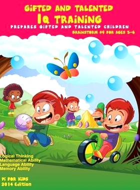 预订 Gifted and Talented: IQ Training: Brainstorm: IQ Training test workbook for ages 3-6: 9781500720445