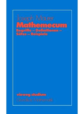 预订 Mathemecum: Begriffe — Definitionen — Sätze — Beispiele: 9783528072513