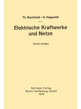 预订 Elektrische Kraftwerke und Netze: 9783662237861