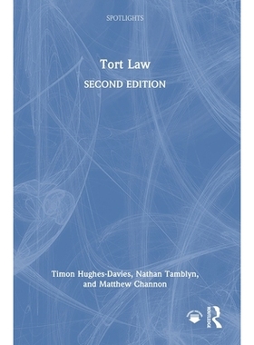 预订 Tort Law 侵权法: 9781032767758
