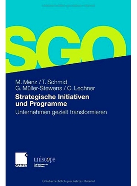 预订 Strategische Initiativen und Programme: Unternehmen gezielt transformieren: 9783834931221