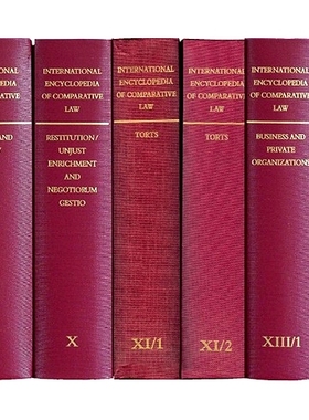 预订 International Encyclopedia of Comparative Law, Volume VII (2 vols) 比较法国际百科全书， 第7卷（2卷套）: 97890041679