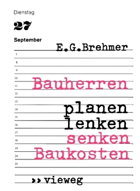 预订 Bauherren planen, lenken, senken Baukosten: 9783528086619