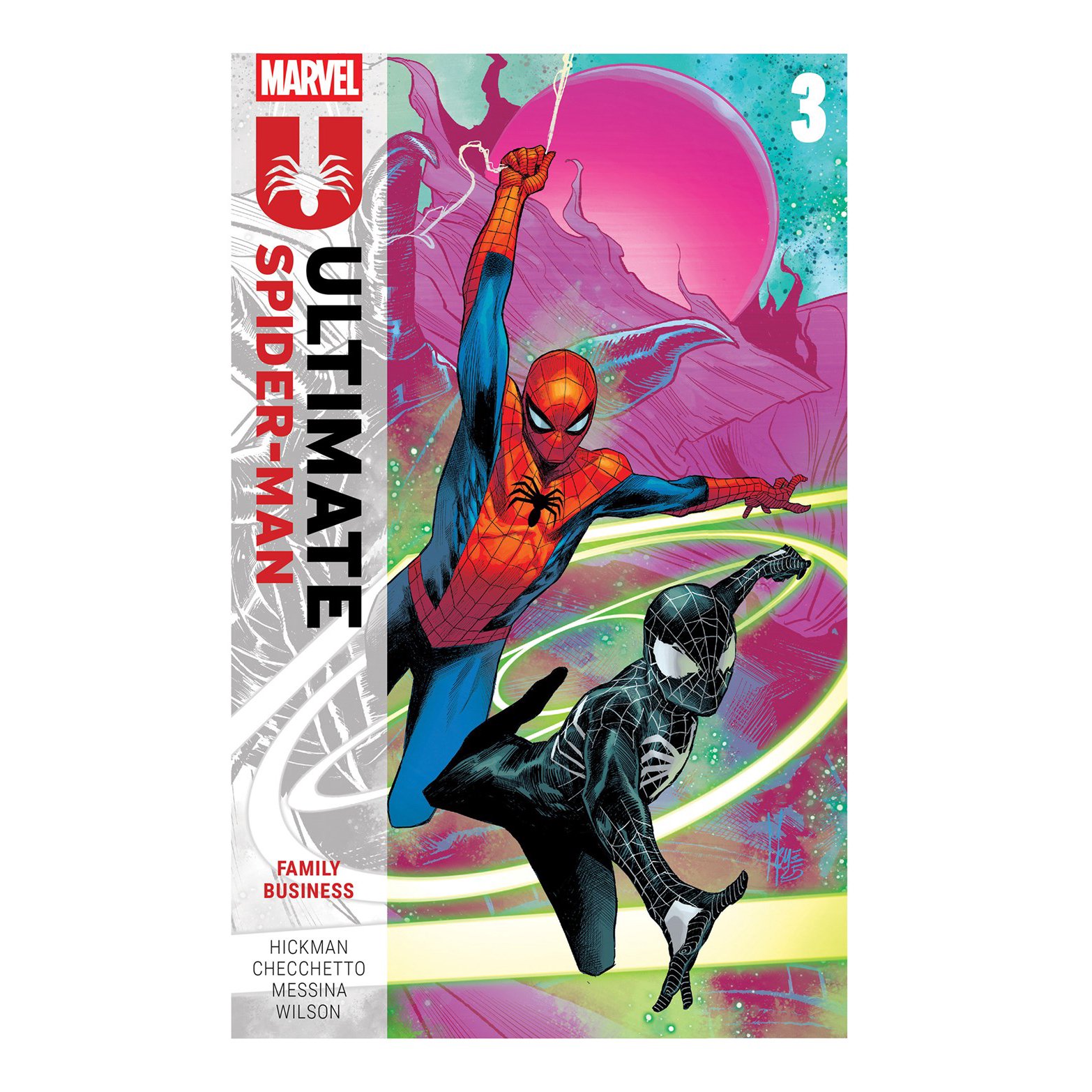 预售 终极蜘蛛侠3 乔纳森·希克曼  Jonathan Hickman 英文原版 漫威漫画 全彩收藏 Ultimate Spider-Man Vol. 3 Family Business