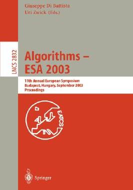 【预订】Algorithms - ESA 2003