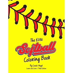 The Book Elite Coloring 9798706654535 Softball 预订