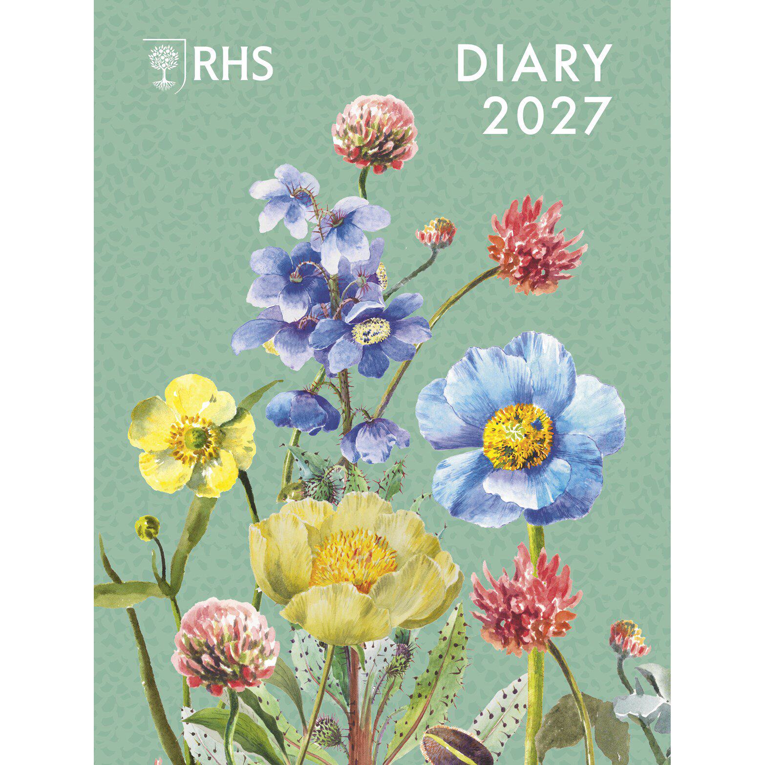 英国皇家园艺协会RHS 2027年手帐周历 植物插画 笔记本礼品书 英国皇家园艺协会系列 英文原版 Royal Horticultural Society Diary