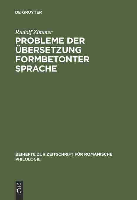【预订】Probleme der Übersetzung formbetonter Sprache 9783484520875