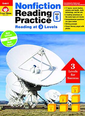 【预售】Nonfiction Reading Practice, Grade 6