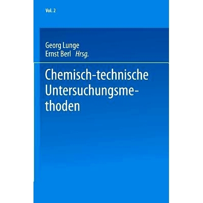 预订 Chemisch-technische Untersuchungsmethoden: 9783662427675