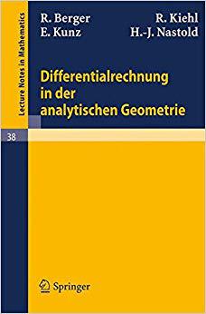 【预订】Differentialrechnung in der analytischen Geometrie 9783540039099