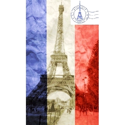 预订 Eiffel Tower French Flag vintage creative blank Journal: Eiffel Tower French Flag vintage creative blank Journal: 9
