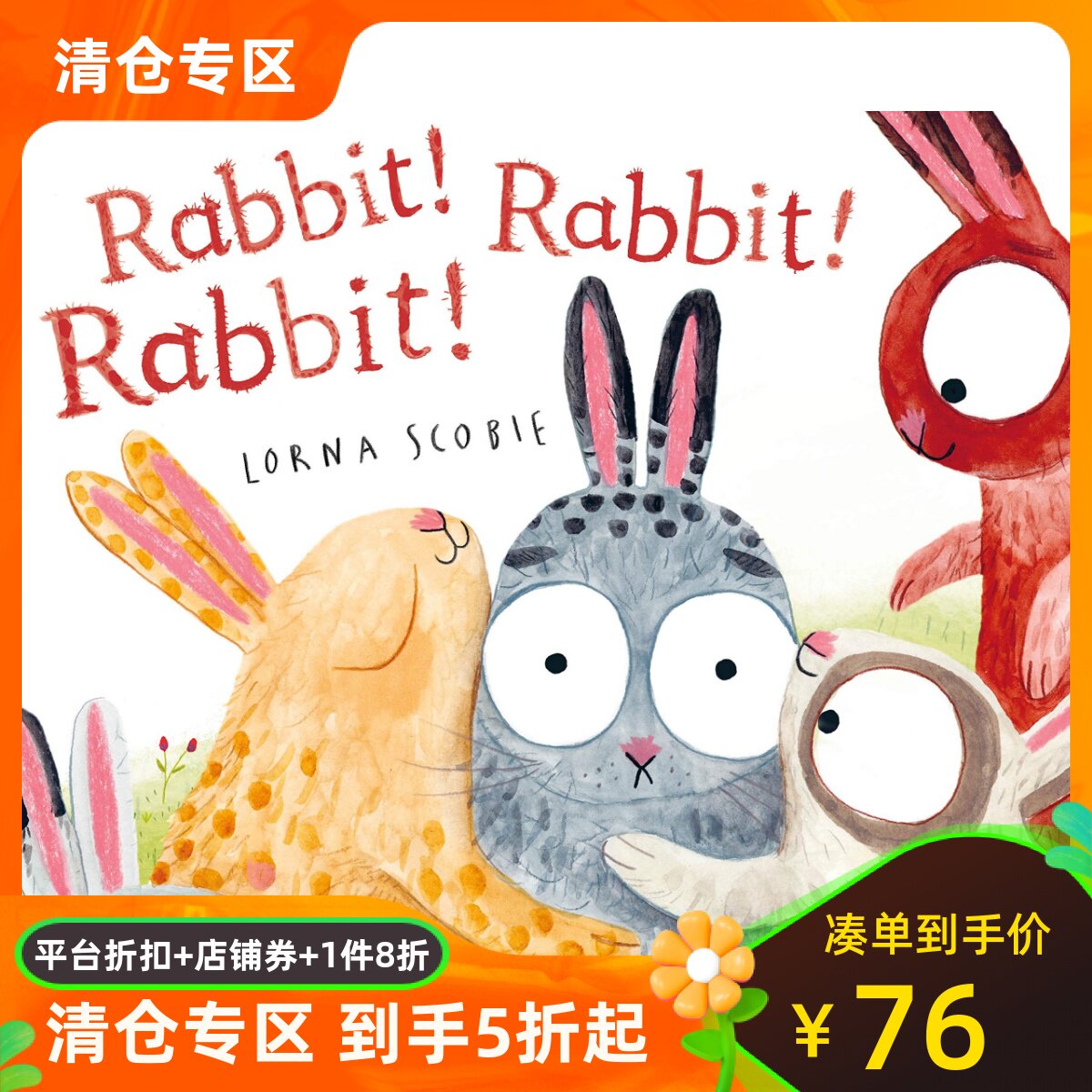 英文原版兔子lornascobie精装