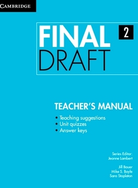 预订 Final Draft Level 2 Teacher’s Manual: 9781107495425