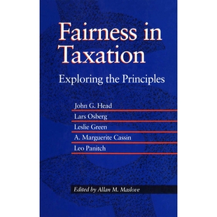 Taxation Exploring the 预订 税收公平：探索原则 Principles 9780802074591 Fairness