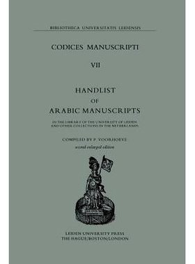 预订 Codices Manuscripti: Handlist of Arabic Manuscripts: 9789400991637