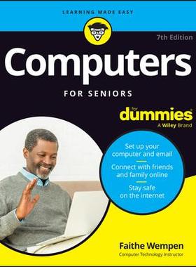 预订 Computers For Seniors For Dummies, 7Th Edition 老年人计算机达人迷 第7版: 9781394278312