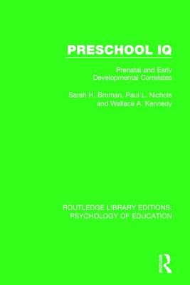 【预订】Preschool IQ: Prenatal and Early Developmental Correlates