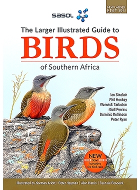 预订 The Sasol Larger Illustrated Guide to Birds of Southern Africa (Revised Edition): 9781775847304