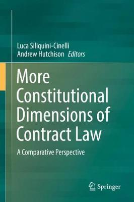 【预订】More Constitutional Dimensions of Contract Law
