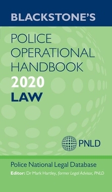 【预订】Blackstone’s Police Operational Handbook 2020: Law
