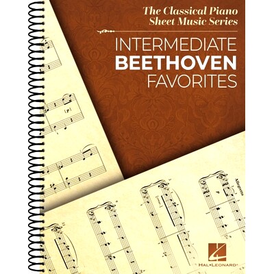 预订 Intermediate Beethoven Favorites: Classical Piano Sheet Music Series: 9781705172261