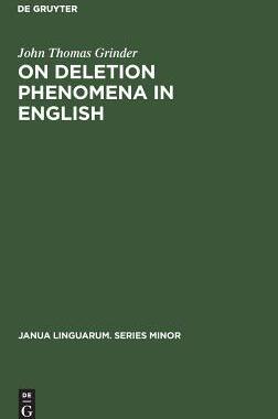 [预订]On deletion phenomena in English 9789027930057