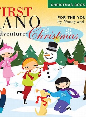 英文原版 菲伯尔我的钢琴启蒙课：圣诞歌曲A级（读谱准备）My First Piano Adventure Christmas Book A: Pre-Reading