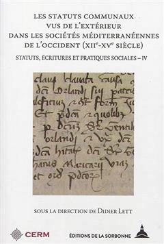 [预订]Statuts, écritures et pratiques sociales, vol. 4 : Les statuts communaux vus de l’extérieur dans 9791035105518