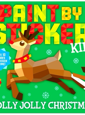 预订 Paint by Sticker Kids: Holly Jolly Christmas: Create 10 Pictures One Sticker at a Time! Includes Glitter Stickers: