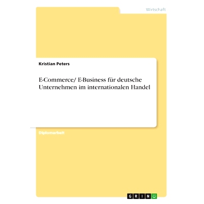 预订 E-Commerce/ E-Business für deutsche Unternehmen im internationalen Handel: 9783867467902