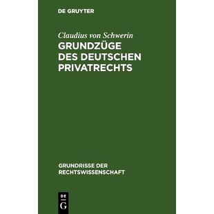 Privatrechts 预订 deutschen des 9783111164991 Grundzüge