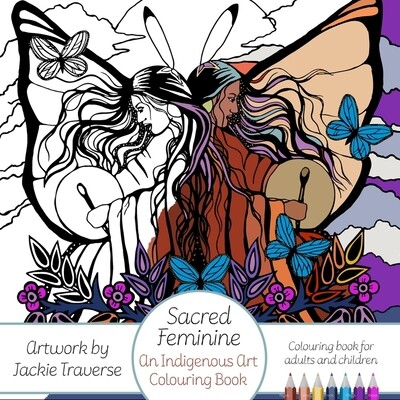 预订 Sacred Feminine: An Indigenous Art Colouring Book: 9781552669198