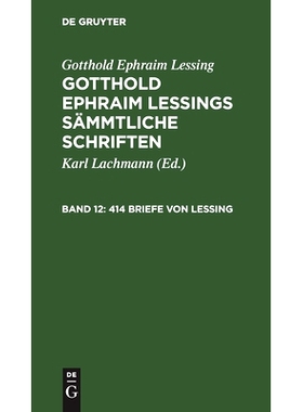 预订 414 Briefe von Lessing: 9783112624531