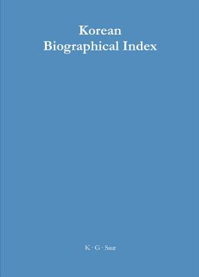 [预订]Korean Biographical Index 9783598342660