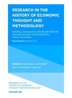 预订 Research in the History of Economic Thought and Methodology: Including a Symposium on John Kenneth Galbraith: Econo