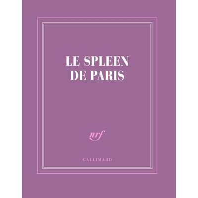 法国Gallimard文学笔记本 巴黎的忧郁 进口文创 文艺法式优雅 小众礼物 CARNET LE SPLEEN DE PARIS