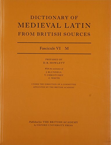 【预订】Dictionary of Medieval Latin from British Sources: Fascicule VI: M 书籍/杂志/报纸 进口教材/考试类/工具书类原版书 原图主图