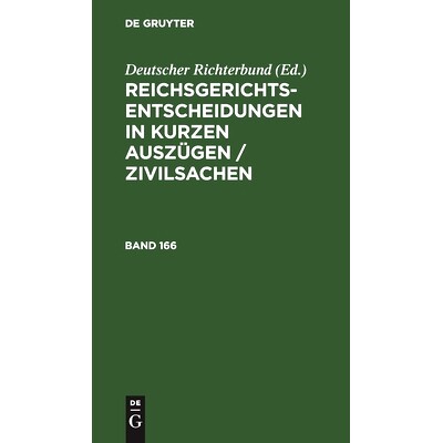 预订 Reichsger.-Entsch. I. K. Ausz. Bd. 166 Rgeka: 9783112514573