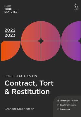 [预订]Core Statutes on Contract, Tort & Restitution 2022-23 9781509960224