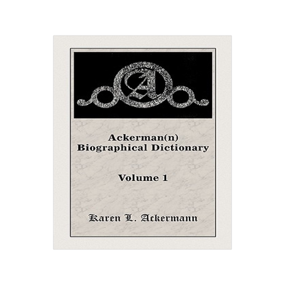 预订 Ackerman(n) Biographical Dictionary, Volume 1
