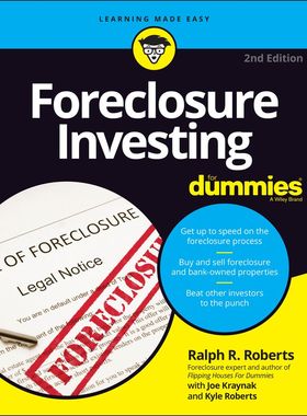【预订】Foreclosure Investing For Dummies, 2Nd Edition 9781119860983