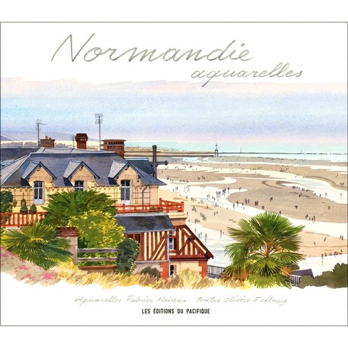 现货 Fabrice Moireau水彩绘画 诺曼底速写Normandie Aquarelles 法国艺术手绘精装画册 法语原版 法国原装进口