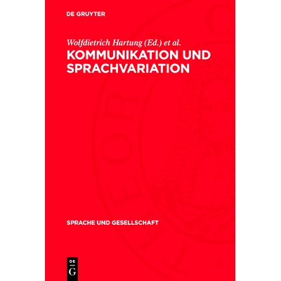 预订 Kommunikation und Sprachvariation: 9783112716366