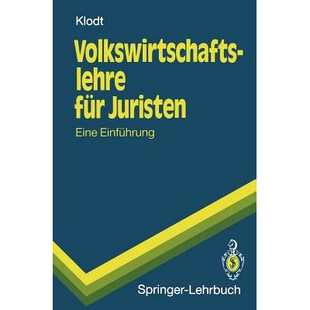 预订 Volkswirtschaftslehre für Juristen: Eine Einführung: 9783540557333
