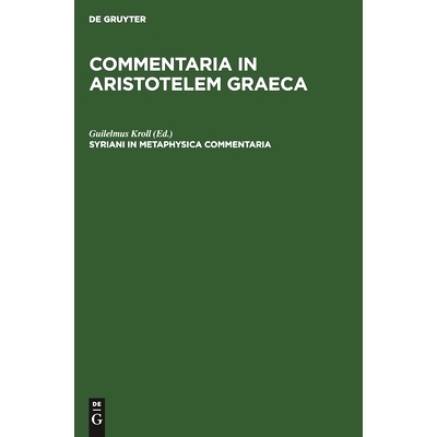 预订 Syriani in metaphysica commentaria: 9783112360811