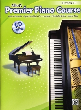 【预售】Premier Piano Course Lesson Book, Bk 2b: Book & CD [With CD]