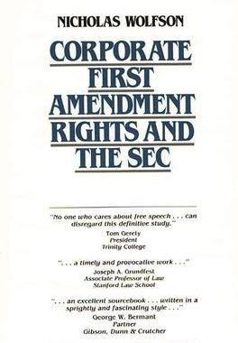 [预订]Corporate First Amendment Rights and the SEC 9780899304502