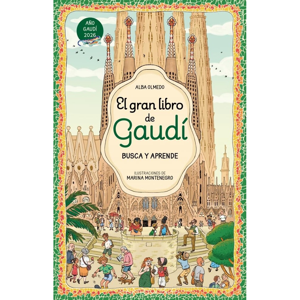 预售 西班牙语原版 高迪之书 建筑艺术儿童互动书 El gran libro de Gaudi Busca y aprende 安东尼高迪 视觉大发现