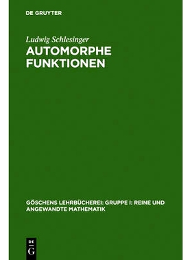 预订 Automorphe Funktionen: 9783110989175